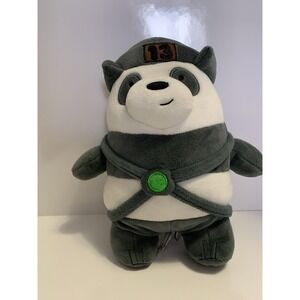 Miniso Cartoon Network We Bare Bears‎ Ninja Panda Bear Soft Stuffed Plush Toy 9"